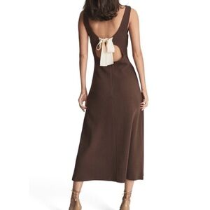 Reiss Alyssa Bow-back jersey OC dress